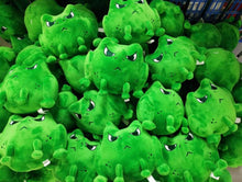 Load image into Gallery viewer, Green frog with angry expression. He has a rather large butt for comedic effect.