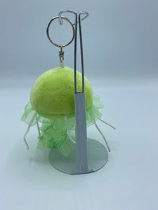 Green Jellyfish Keychain
