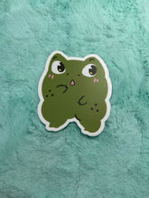 Load image into Gallery viewer, Surprised Frog Sticker
