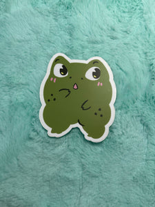 Surprised Frog Sticker