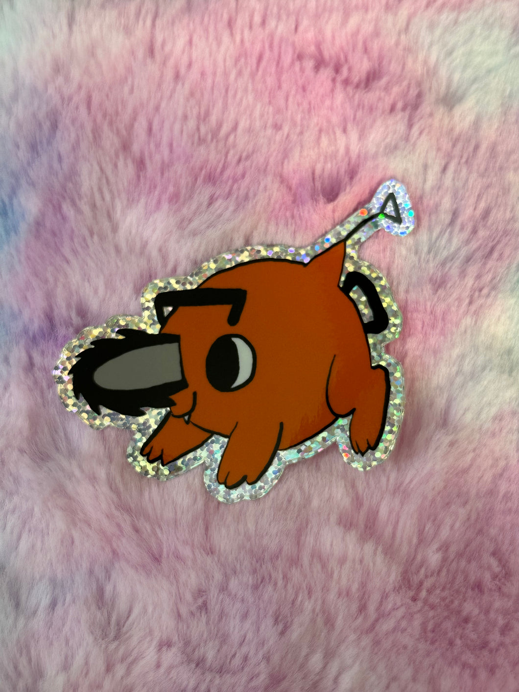 Chainsaw Dog Sticker