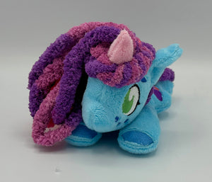 The horse received a hug