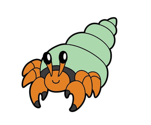 Hermit Crab Sticker